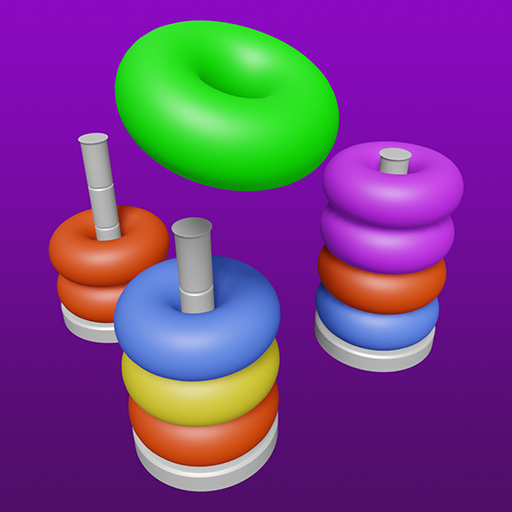 3D Color Sort Hoop Stack  Icon