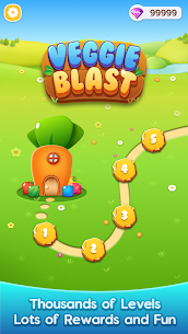 Veggie PopStar -Blast Game v1.1.4 MOD APK (Unlimited Diamonds/Free Purchase) Free For Android 2