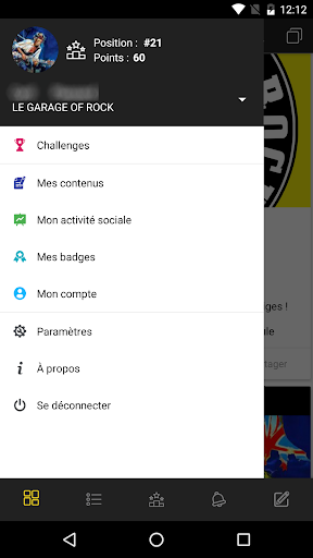 Android application Le Garage of Rock screenshort
