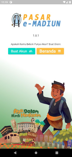 Android application Pasar e-Madiun screenshort