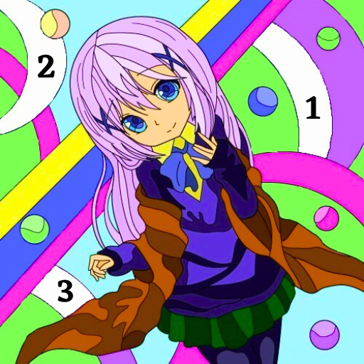 Cute Anime Game Coloring logo
