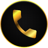 Gold Full Screen Caller Id icon