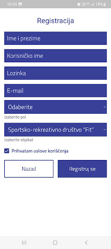 Fit teretana Screen 2