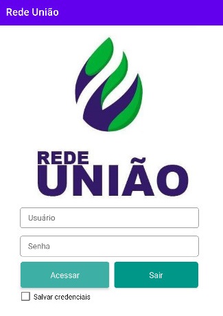 Android application RedeUnião screenshort