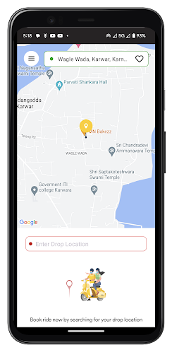 Android application JetDrop : Bike-Taxi,Auto &Cabs screenshort