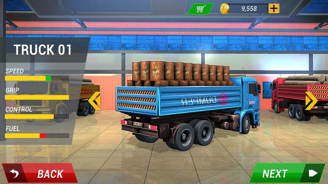 Android application Indian Truck Driving Games OTR screenshort