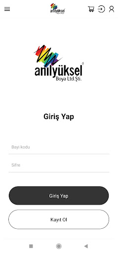 Android application Anıl Yüksel Boya screenshort