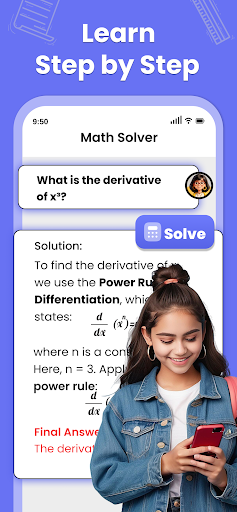 Screenshot of AI Math Solver With Solution