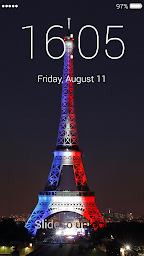 Paris Eiffel Tower Lock Screen