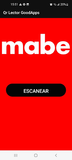 Android application Mabe Scanner screenshort