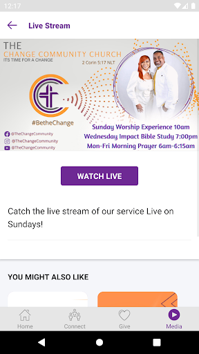 TheChangeCommunity Screen 2