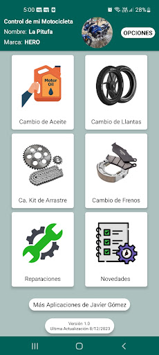 Historial de Mi Moto Screen 3