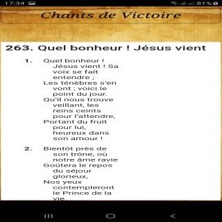 Chants de Victoire Screen 2