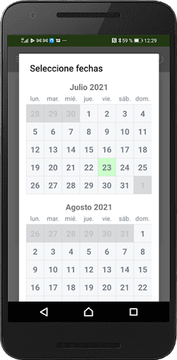 Registro Presencia, Control Ho Screen 3
