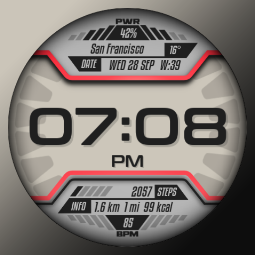 [69D] CYBER digital watchface logo