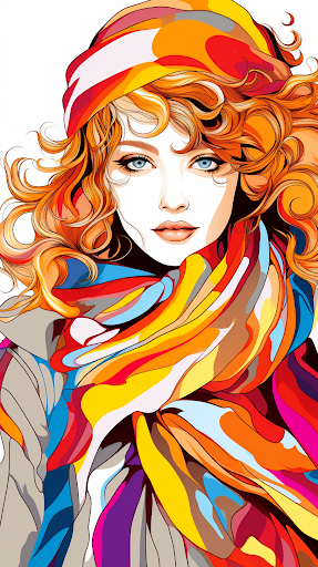 Android application Fashion Coloring for girls screenshort