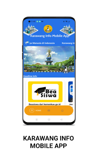 Android application Karawang Info screenshort