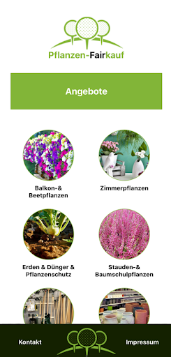 Android application Pflanzenfairkauf screenshort