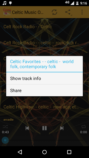 Celtic Music ONLINE Screen 2