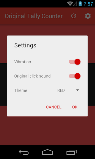 Android application Original Tally Counter screenshort