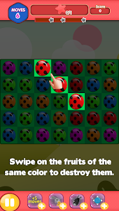 Ladybug Match3: swipe to crush