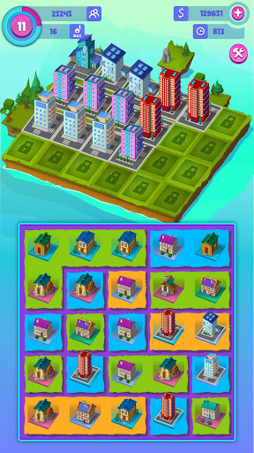 Code Triche Fusion - constructeur de la ville, nouveau puzzle APK MOD 3