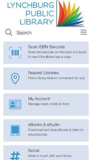 Android application Lynchburg Public Library VA screenshort