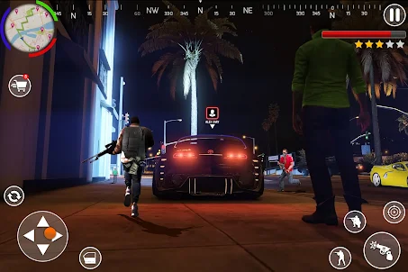 Gangster Chase Police Car Game