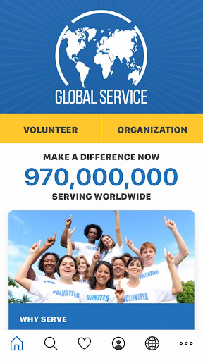 Android application Global Service - Volunteering screenshort