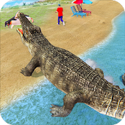 Angry Crocodile Family Sim City Attack