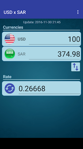 Android application US Dollar Saudi Arabian Riyal screenshort