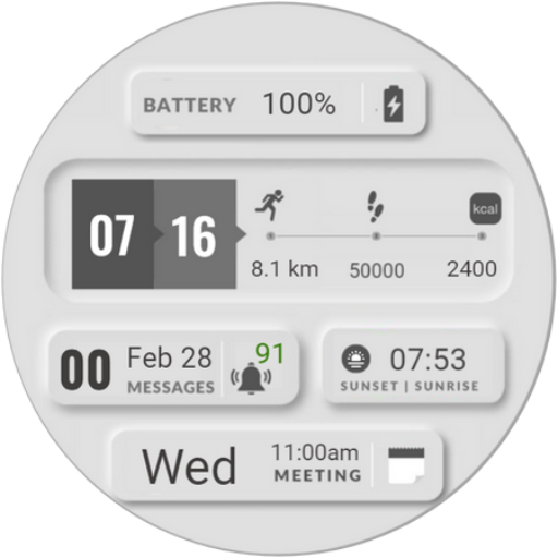 Viral Grey Minimal Watch Face logo