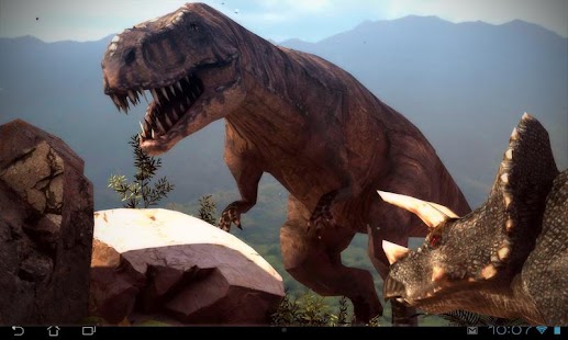 Snímek obrazovky Dinosaurs 3D Pro lwp
