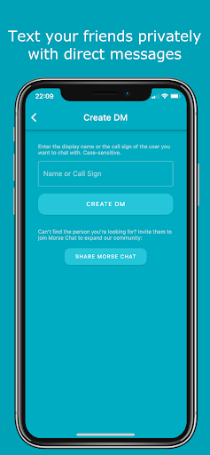 Screenshot of Morse Chat: Talk in Morse Code
