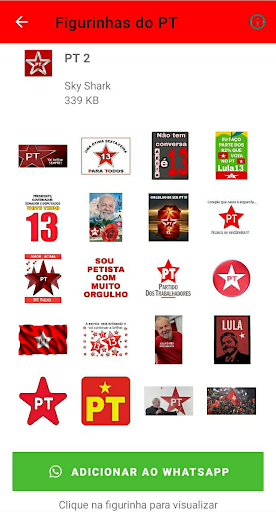 Figurinhas do PT | LULA Screen 2