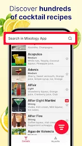 Cocktail Recipes Mixology App