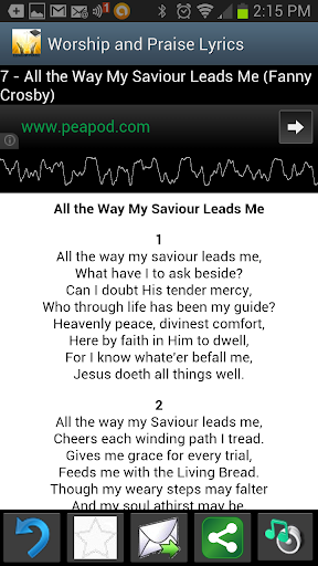 Worship and Praise Lyrics Screenshot 4 - AppWisp.com