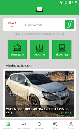 Hasarlı Araç Satış Screenshot 1 - AppWisp.com