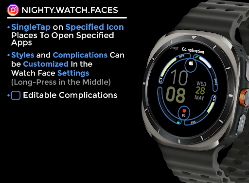 Night ver 79 - watch face screenshot 11