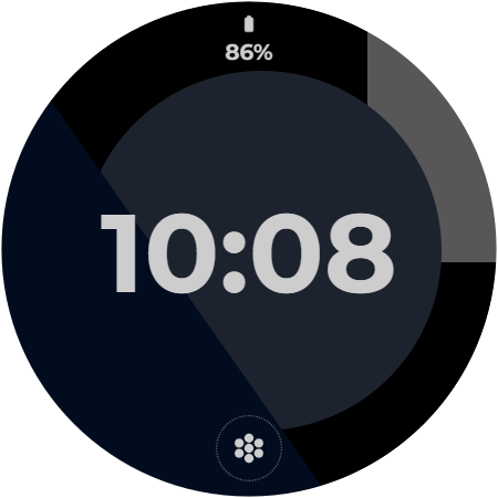 Moving shapes watch face