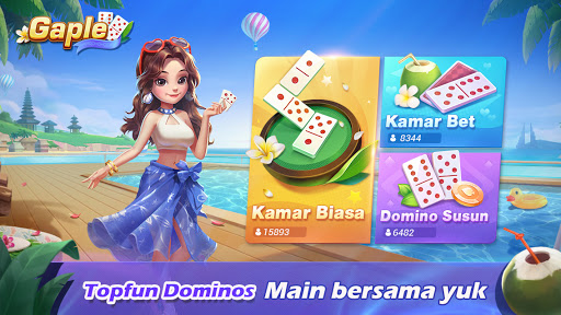 TopFun Domino Gaple - Free Card Game Online Mod + Apk(Unlimited Money/Cash) screenshots 1