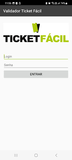 Android application Validador Ticket Fácil screenshort