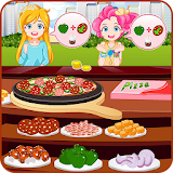 Pizza maker restaurant icon