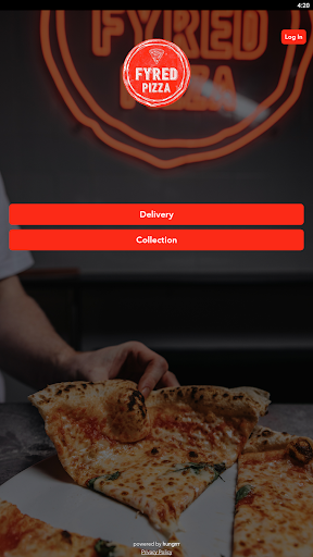 Android application Fyred Pizza screenshort