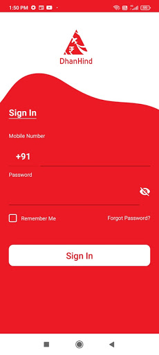 Android application DhanHind Micro ATM screenshort