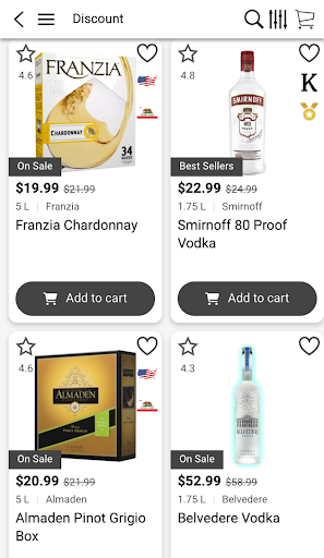 Android application AMBOY WINES AND LIQUORS screenshort