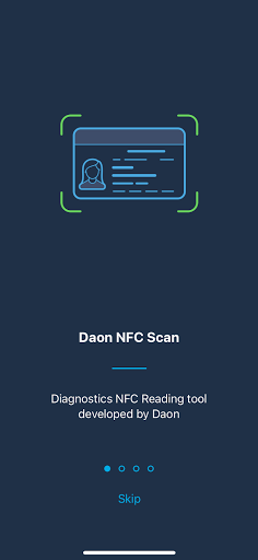 Android application Daon NFC screenshort