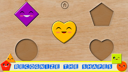 Preschool games for little kids - wooden puzzle