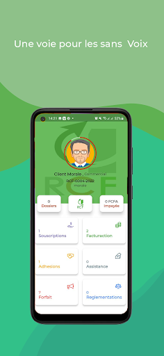 Android application Mon Avocat CI screenshort