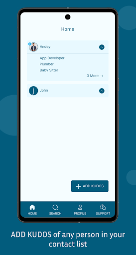 Android application 10 Kudos screenshort